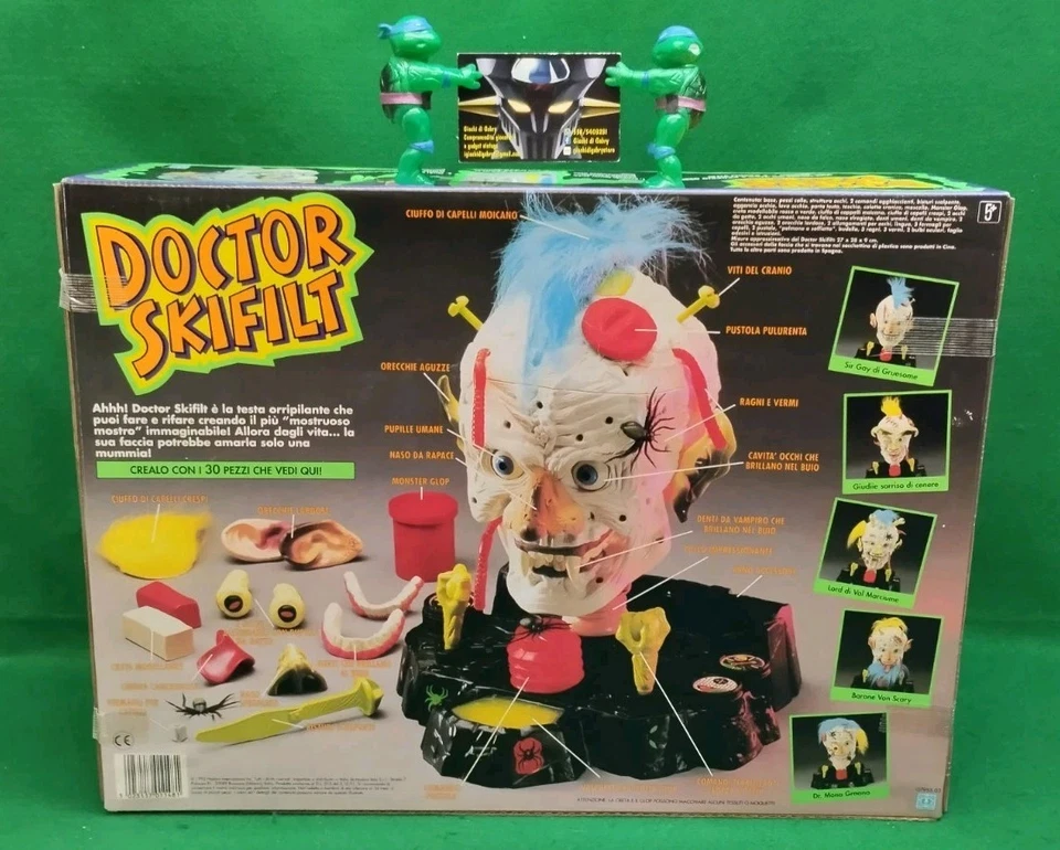 DOCTOR SKIFILT, MONSTER FACE, GOOSEBUMPS Piccoli Brividi, Hasbro 1992, NEW MISB. - Imagen 2 de 4