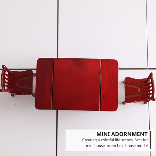Accessori Modellismo Tavolo E Sedia Bambino Giocattolo in Miniatura per Decorazione - Foto 6 di 12