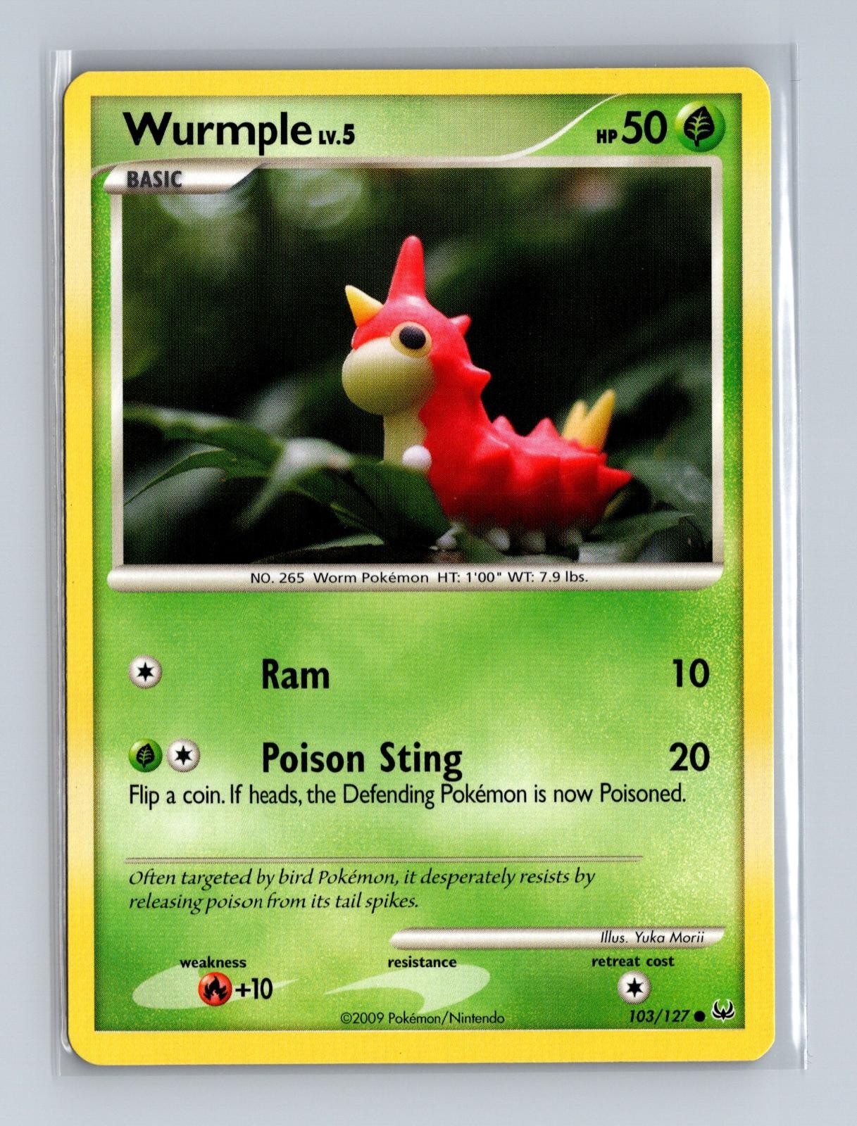 Wurmple 103/127 Common Platinum Pokemon LP