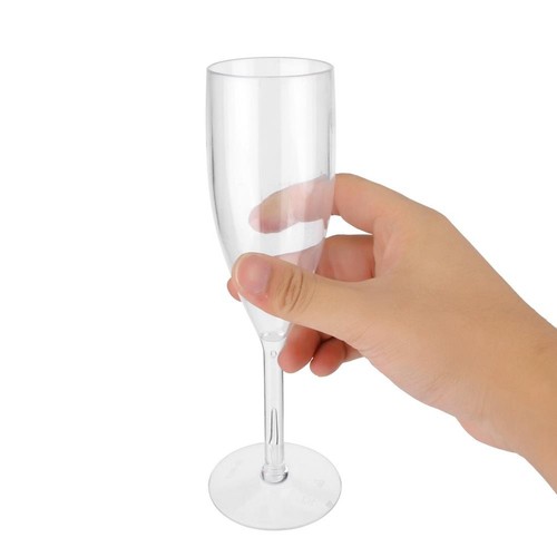 Acryl Wein Sekt Glas Kelch Cocktail Party Tasse Klar Trinkgeschirr Set - Bild 8 von 9