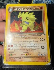 Dark Tyranitar 11/105 Neo Destiny Holo Rare Card Unlimited Pokemon TCG Damaged