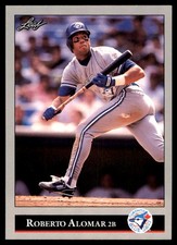 Roberto Alomar 1992 Leaf #233 Blue Jays MLB READ FREE SHIPPING AutographDen