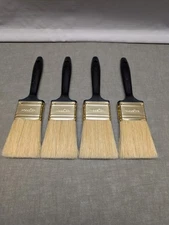 Set Of 4 Wooster Brush Natural White China Bristle Stain Brushes - 2 in