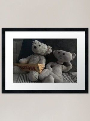 Bear Alpha Bear and Sam Framed Art  Framed Wall Art Poster Canvas Print Picture