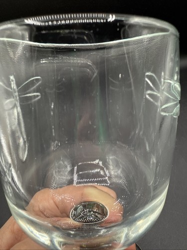 4 La Rochere France 8 oz. Water or Wine Stemmed Goblets 5.25” Dragonfly VGC - Picture 9 of 24