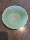 Vintage Fire King Jadeite Ribbed Serving Bowl -  Jane Ray - 8 1/4" x 2 1/2"