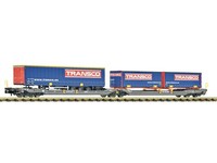 Fleischmann 6660151 - GüTerwagen Doppeltaschen-Gelenkwagen T3000E Ep.Vi - Spur N
