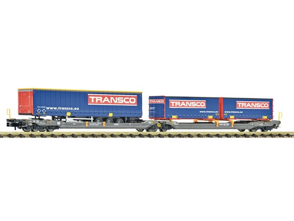 Fleischmann 6660151 - GüTerwagen Doppeltaschen-Gelenkwagen T3000E Ep.Vi - Spur N-image