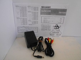 Twin Famicom Console 500-B AC Adapter AV Cables Belt Replaced