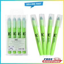 Mr. Pen No Bleed Gel Highlighter, Bible Highlighters, Green, Pack of 4