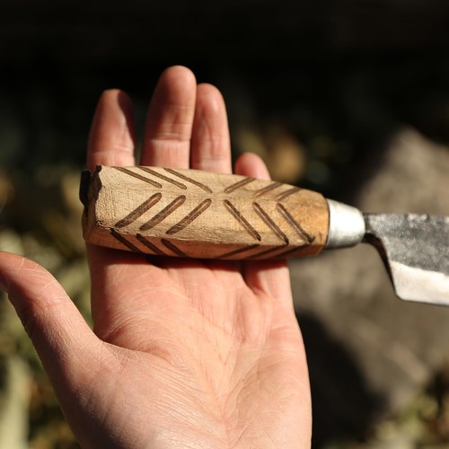 Tree Draw Knife 10"Hand-Forged Curved Draw Shave Knife Debarking Tool-Wood Sc... - Picture 9 of 9