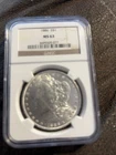 1886 $1 Morgan Silver Dollar NGC MS63