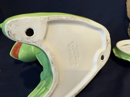 Vintage Kermit the Frog Cookie Jar Treasure Craft Jim Henson Disney Muppets - Picture 10 of 11