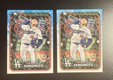 2024 TOPPS HOLIDAY YOSHINOBU YAMAMOTO RC SP CHRISMAS LIGHTS + BASE CARD
