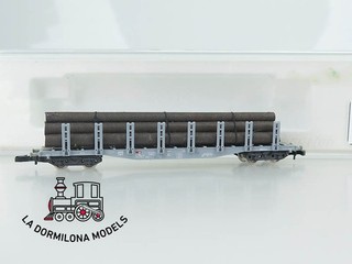 ZM866 ESCALA Z Märklin 86551 Vagon Telero Tipo Snps con Troncos de la SBB CFF