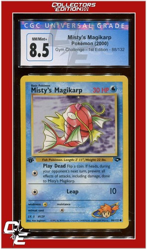 Misty's Magikarp (1st Edition) graded CGC 8.5 for sale on eBay
