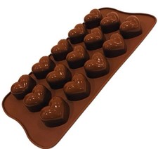 Heart Shape Chocolate Mould Non-Stick Silicone Candy Mold Baking Tin Pan Tray