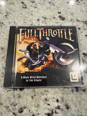 Full Throttle (PC CDROM, 1995) Disk/Case