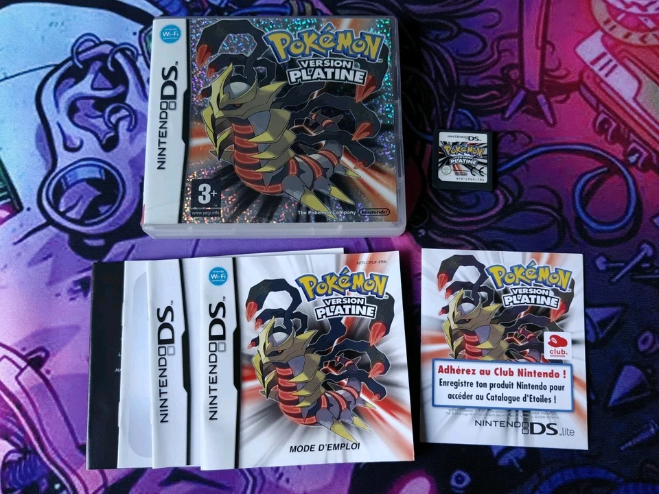Jeu Pokémon Version Platine Pour Nintendo DS 3DS Complet Boîte Notice Points Vip, photo 1 sur 5