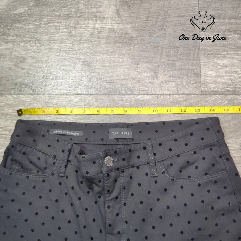 Pantalones de mezclilla Talbots a lunares talla 6 Foto 3 de 4