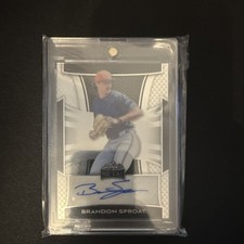 Leaf 2025 Metal Brandon Sproat BA-BS1 Silver Lite Brite Rookie Auto /49 Baseball