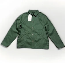 House of Land x Ginew The Shop Denim Twill Jacket Button Men's Size Medium Olive