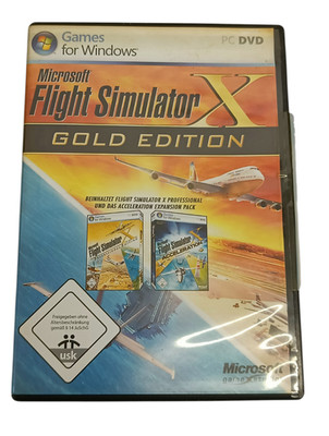 Microsoft Flight Simulator X: Gold Edition CD Flugsimulator Microsoft Game