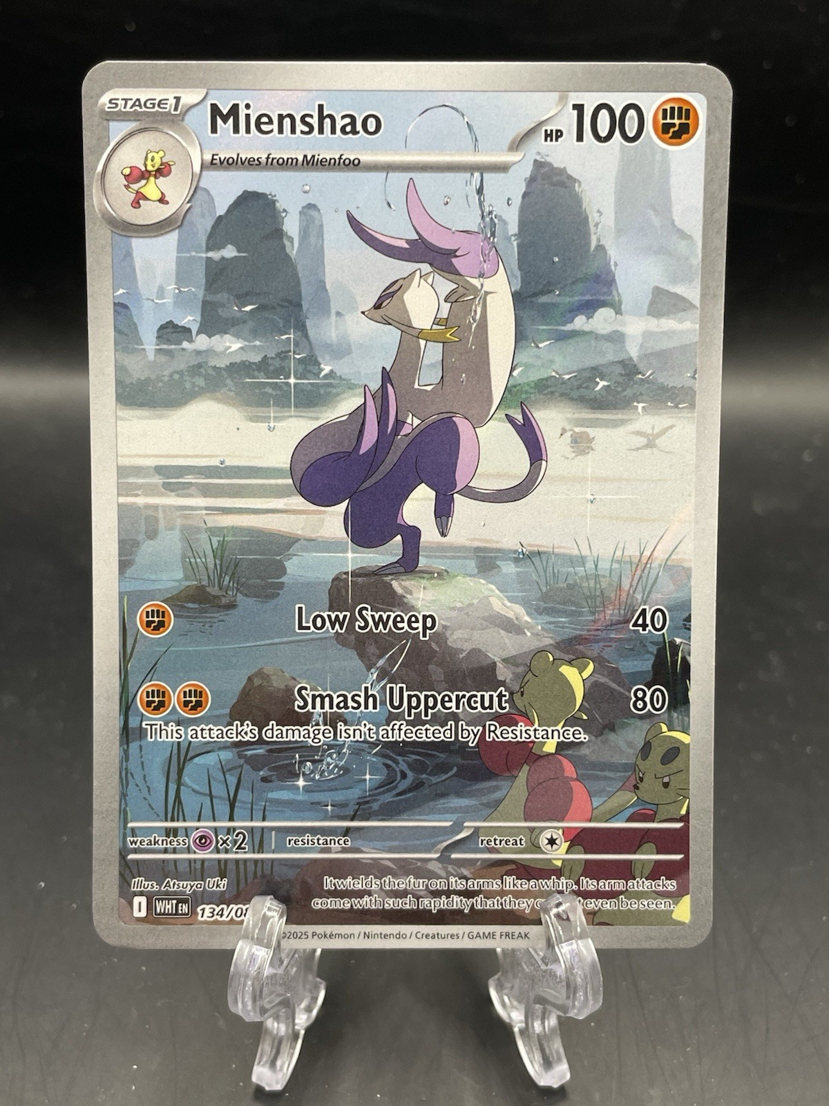 Mienshao 134/086 Sv: White Flare Holo Rare Illustration NM