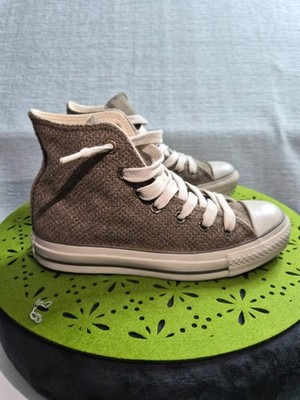 Converse Chuck Taylor All Star Unisex US M4/W6 Shoes Tweed Brown White Sneakers