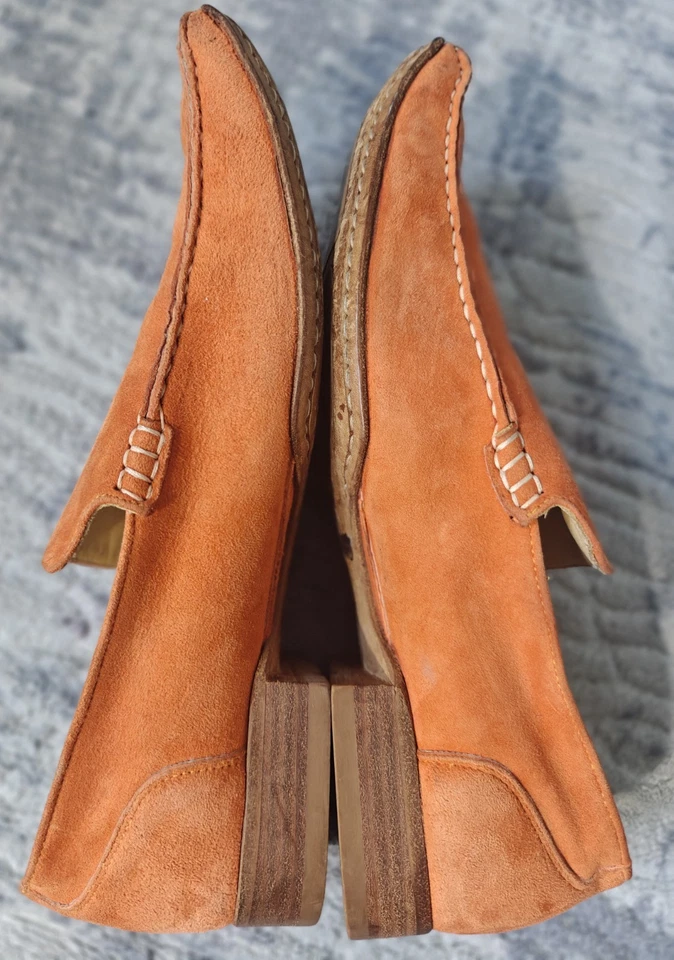 Mocasines sin cordones de gamuza Bruno Magli vintage para mujer Reino Unido 6 EE. UU. 9 hechos a mano en Italia  Foto 4 de 4