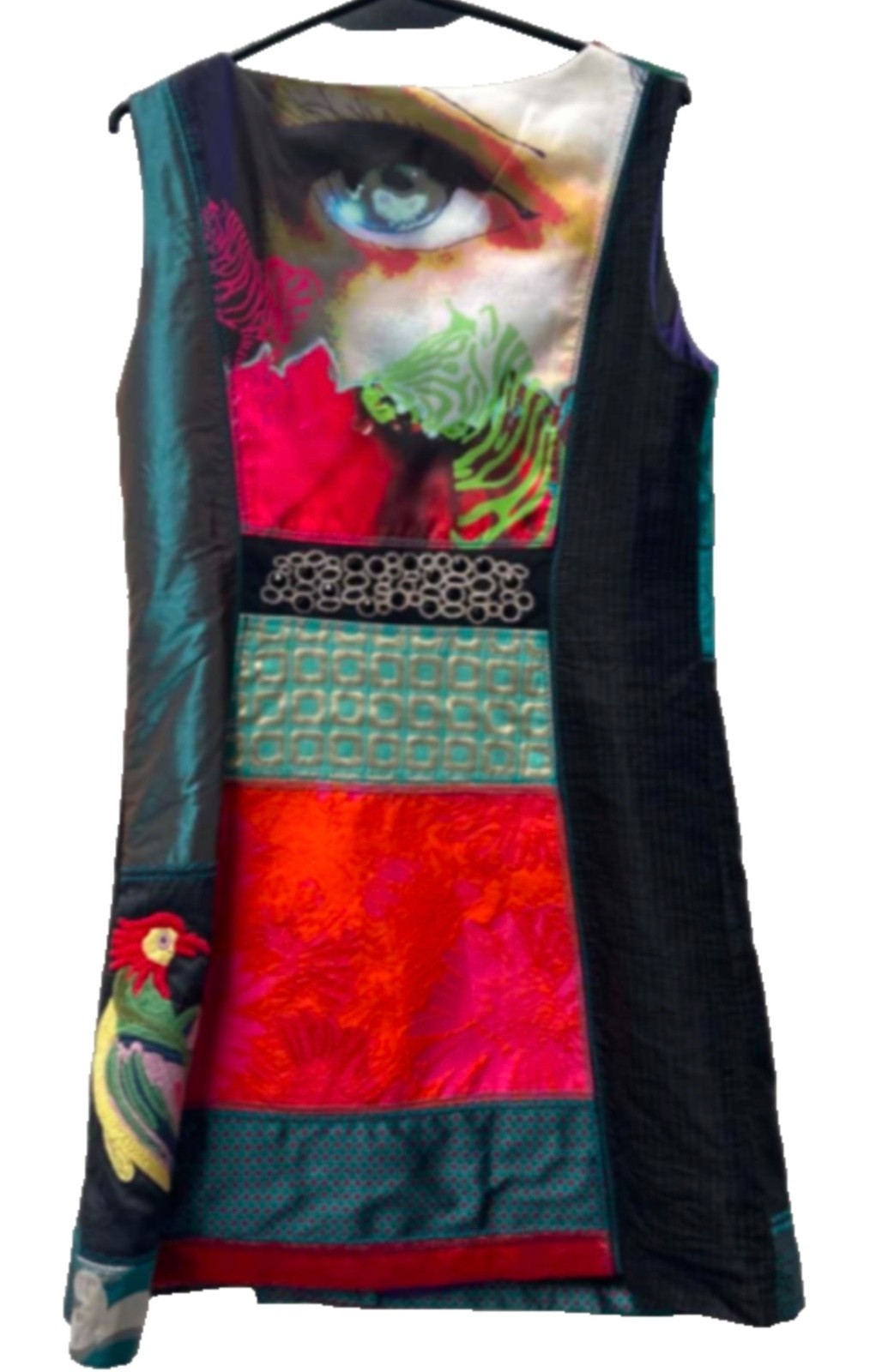 Desigual Multicolored Colored Patchwork Embroider… - image 2