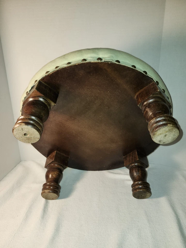 复古 枕头木质脚凳带刺绣设计 — 第 4/4 张图片