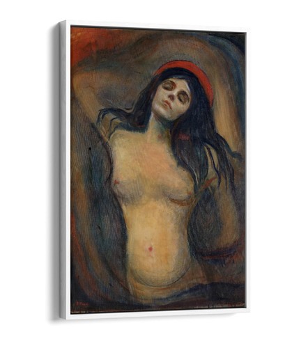 EDVARD MUNCH "MADONNA" OIL PAINTING -FLOAT EFFECT FRAME CANVAS ART PRINT - Picture 4 of 12