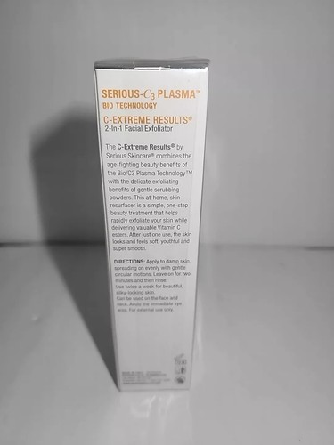 Serious Skincare C3 Plasma C-Extreme Results 2-in-1 Facial Exfoliator 2oz SEALED - Picture 2 of 2