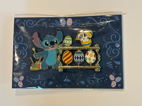 NWT @_stitch.stitch.stitch_ Stitch Duck Easter Eggs Playable Fantasy Pin LE80