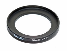 Step Up Ring 34mm - 43mm Stepping Ring 34-43mm