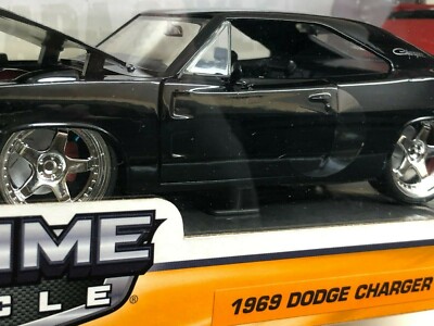 JADA 97681 BTM 1969 DODGE CHARGER DAYTONA GLOSSY BLACK 1:24