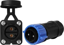 Trolling Motor Plug Receptacle Set, 12V/24V/ 36V/48V Plug for Trolling Motor/Dow