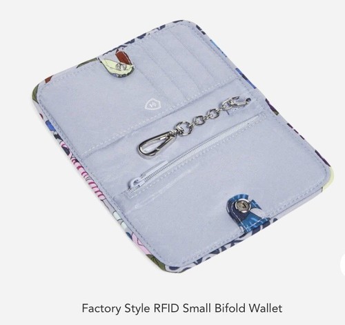 Nueva con etiquetas Vera Bradley RFID pequeña billetera plegable begal lirio al por menor $69 - Imagen 2 de 2