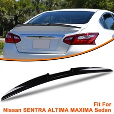 Rear Trunk Spoiler For Nissan SENTRA ALTIMA MAXIMA Sedan Tail Wing Glossy Black
