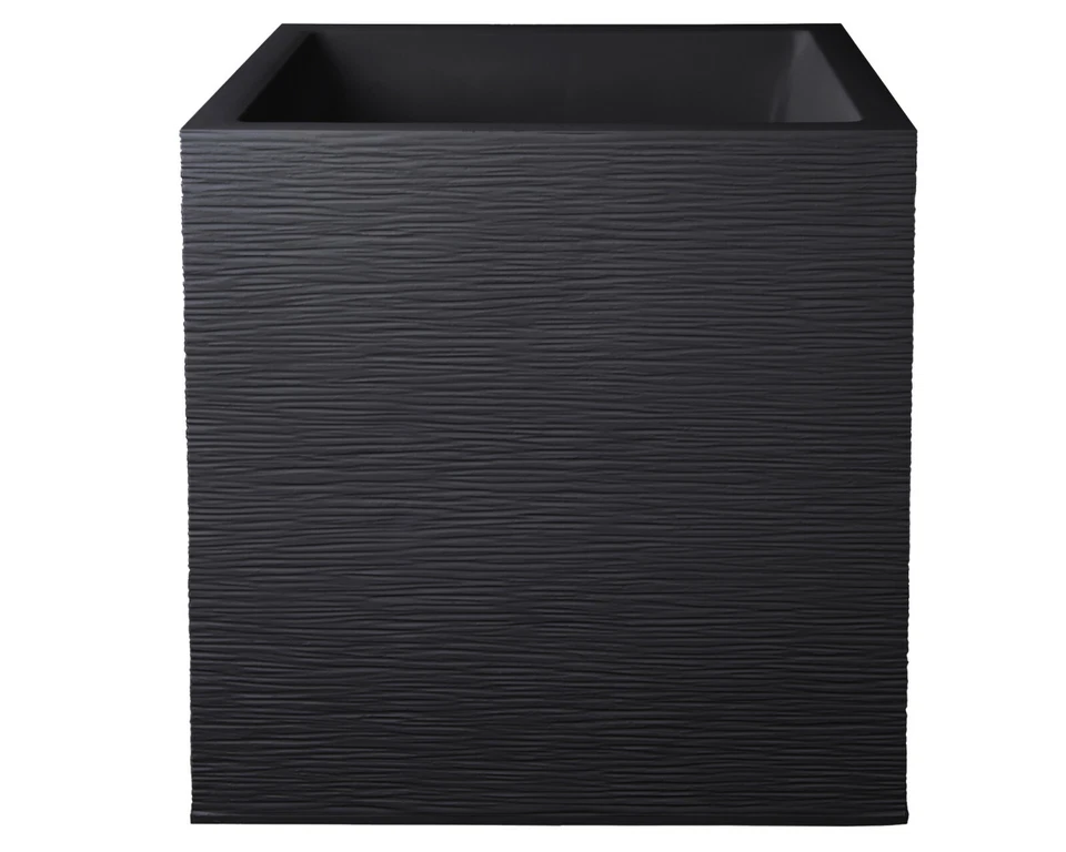 Ondis24 Pflanzkübel Blumenkübel Vulkan 35L Blumentopf Pflanztopf Graphit Optik - Bild 4 von 4