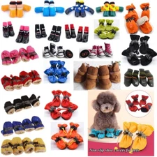 Dog Pet Toddler Shoes Anti-slip Rain Footwear Waterproof Puppy Snow Boots UK