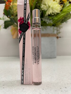 Viktor&Rolf Flowerbomb Ruby Orchid Eau de Parfum Travel Spray NIB 0.34 oz/10 ml
