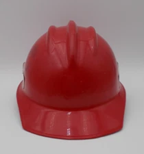 VINTAGE E D BULLARD RED HARD BOILED SINGLE BRIM HARD HAT GLACIER PARK