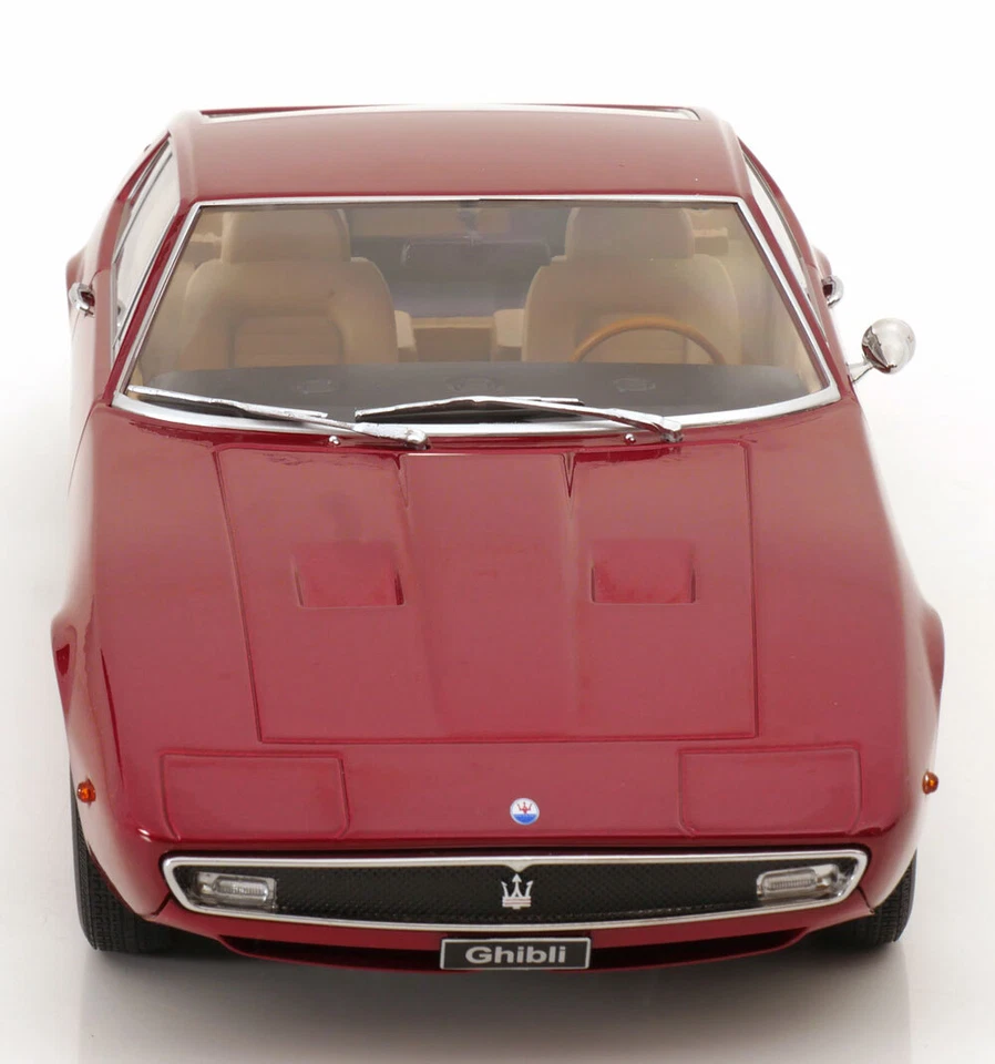 KK Scale 1:18 MASERATI GHIBLI COUPE RED METALLIC 1969 - KKDC181273 - Immagine 4 di 4