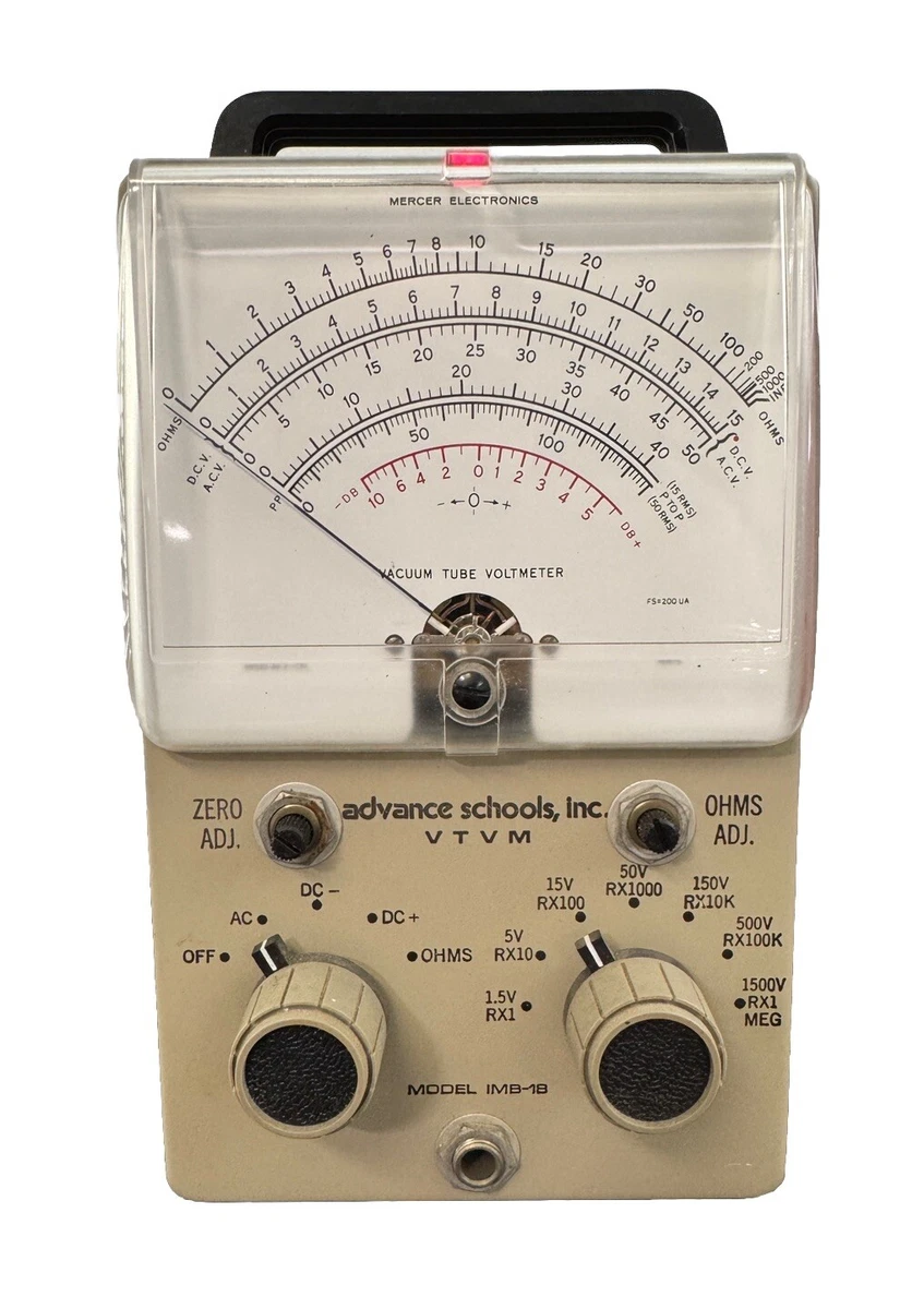 Voltmetro Per Tubo A Vuoto Heathkit IM-28 Con Sonda VTVM E - Foto 14