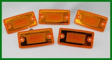 Freightliner Volvo Roof Cab Visor Marker Light 11 LED "GLO" Amber Set of 5