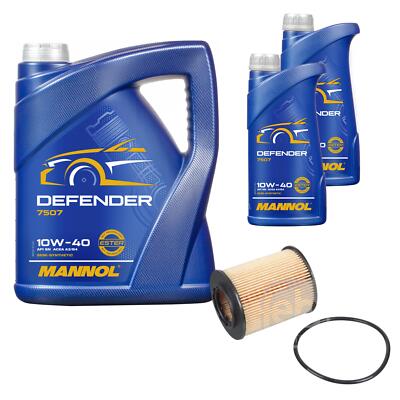 FEBI BILSTEIN Ölfilter 7L MANNOL Defender 10W-40 für Opel Zafira A F75_ 1.8 16V