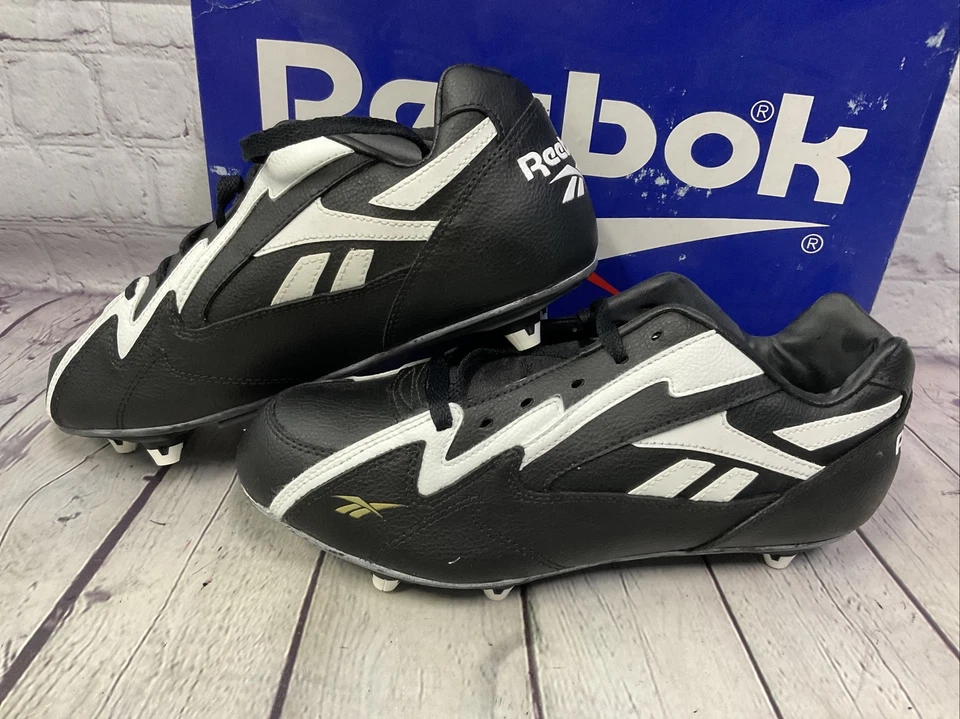 Reebok Ferocious Low Mens Football Cleats Size 7.5 White Black New With Tags - Image 4 of 4