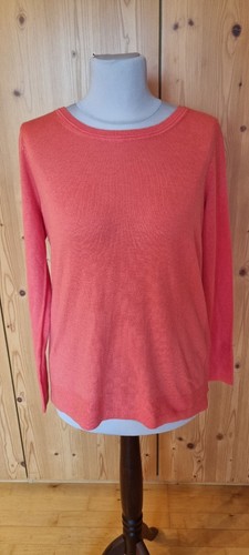 Premium Esprit EDC Pullover Größe XL Runder Ausschnitt, Pfirsich Rot Neu